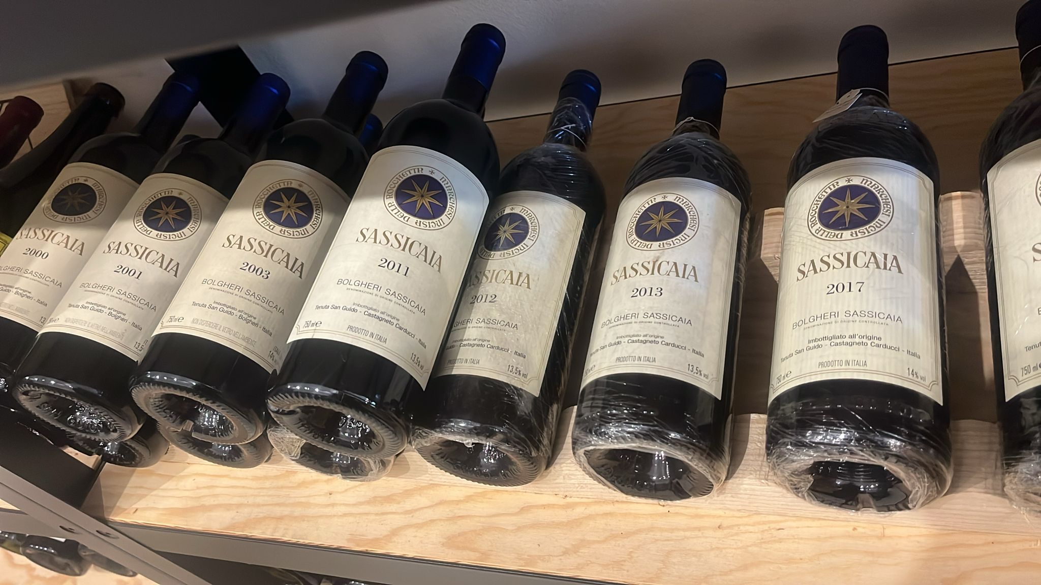 Sassicaia: dal 1971 al 2022